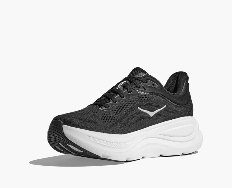 Hoka Women's Bondi 9 Wide in Black/White-2