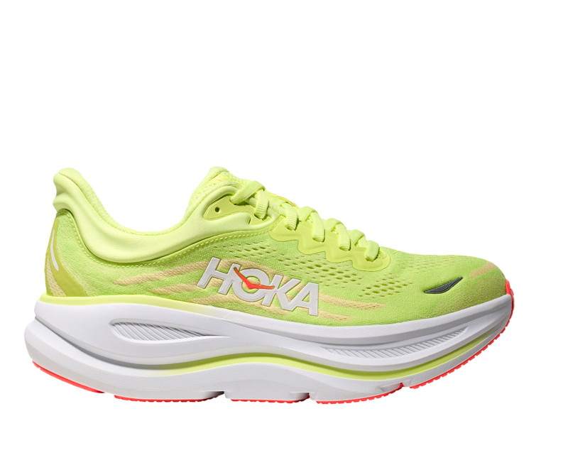 Hoka Women's Bondi 9 in Neon Yuzu/Sunlight