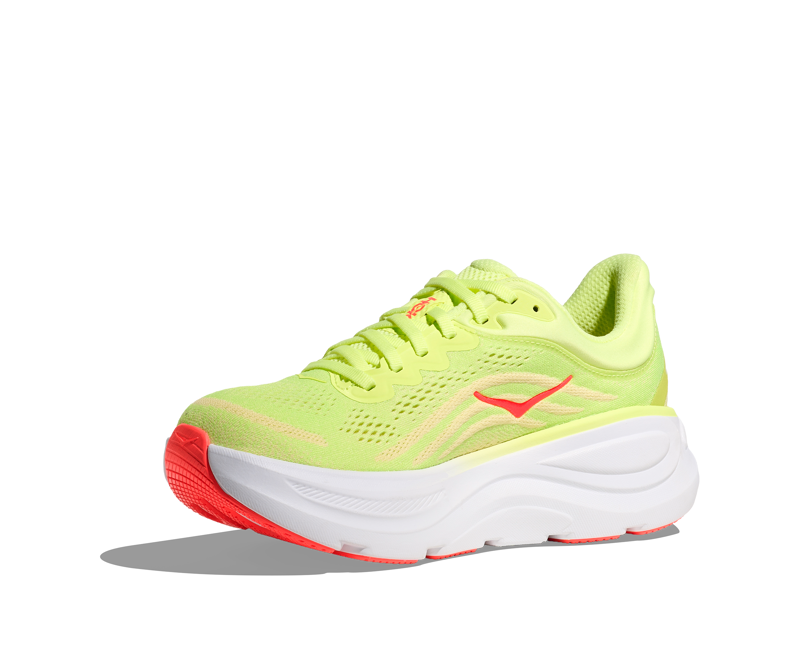 Hoka Women's Bondi 9 in Neon Yuzu/Sunlight-4