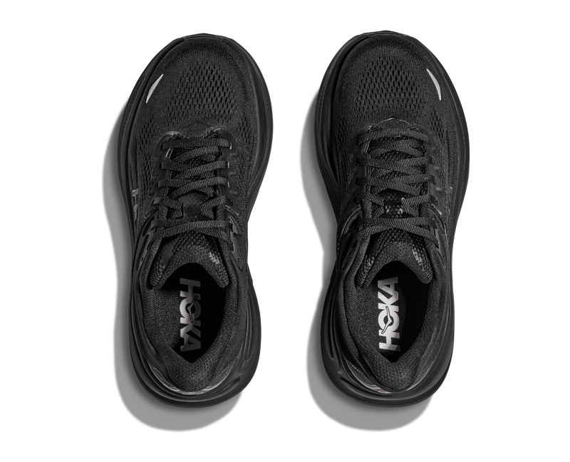 Hoka Women's Bondi 9 Wide in Black-5