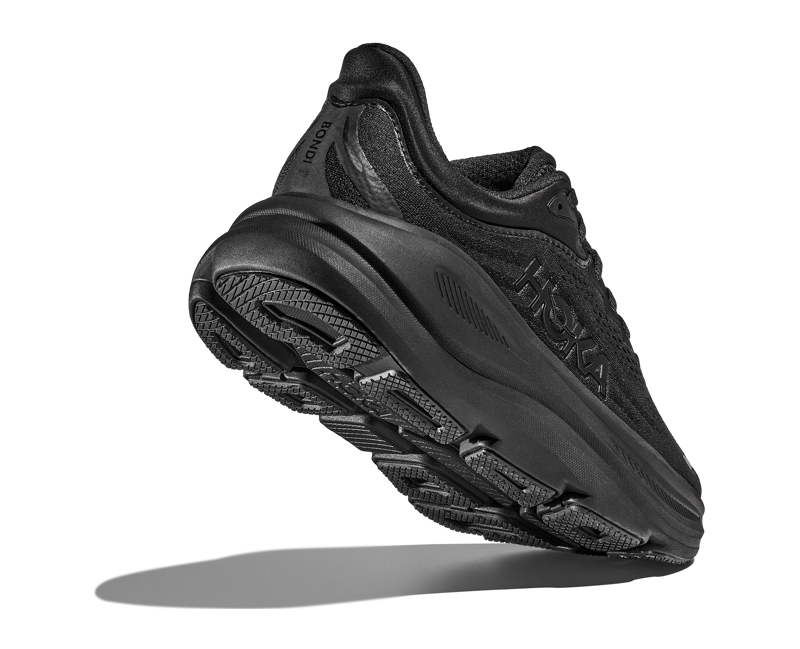 Hoka Women's Bondi 9 Wide in Black-4