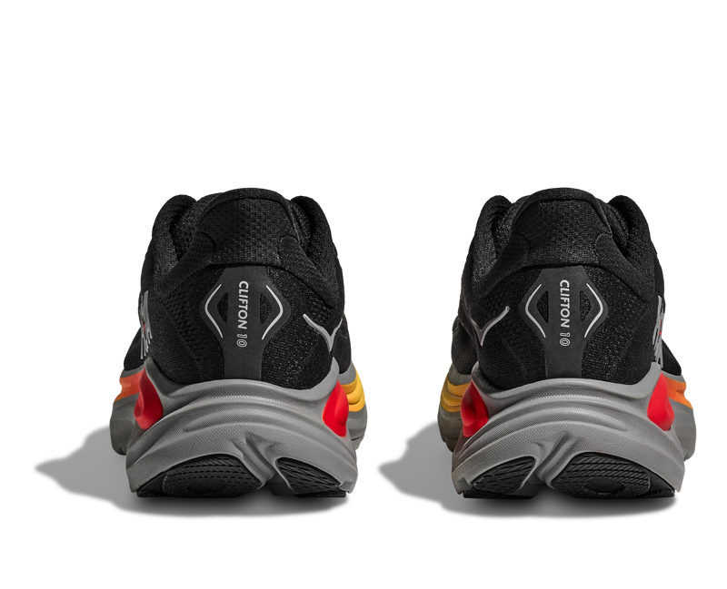 Hoka Men's Clifton 10 in Black/Galactic Grey-6