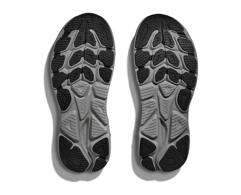 Hoka Men's Clifton 10 in Black/Galactic Grey-5