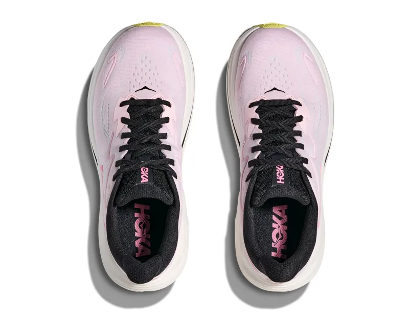 Hoka Women's Clifton 10 in Carnation/Starlight Glow-5