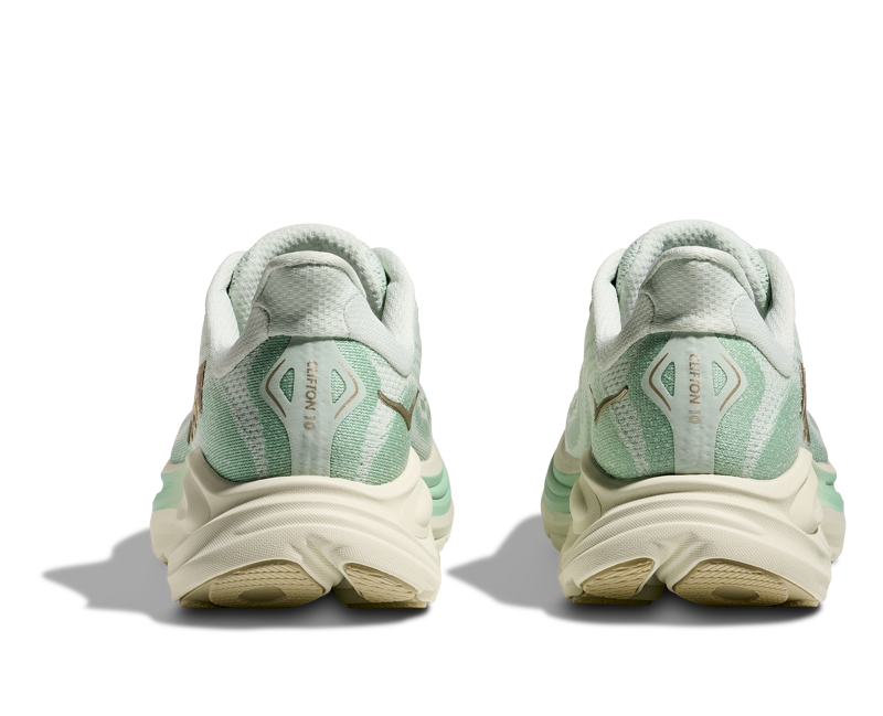 Hoka Women's Clifton 10 in Sea Glass/Jadeite-5