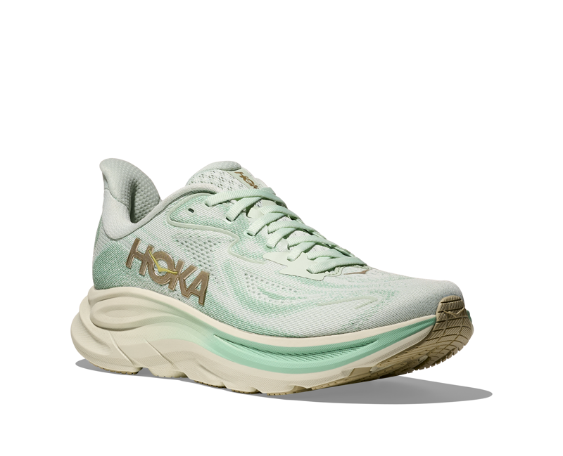 Hoka Women's Clifton 10 in Sea Glass/Jadeite-3