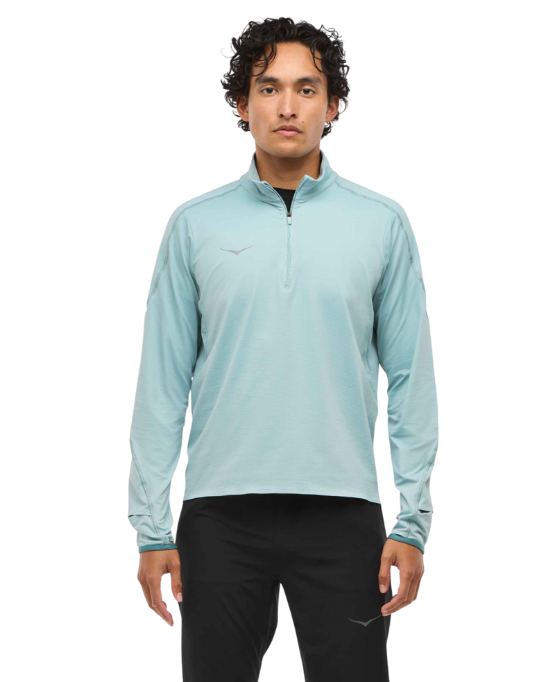 Hoka Men's Glidetech Quarter Zip in Druzy