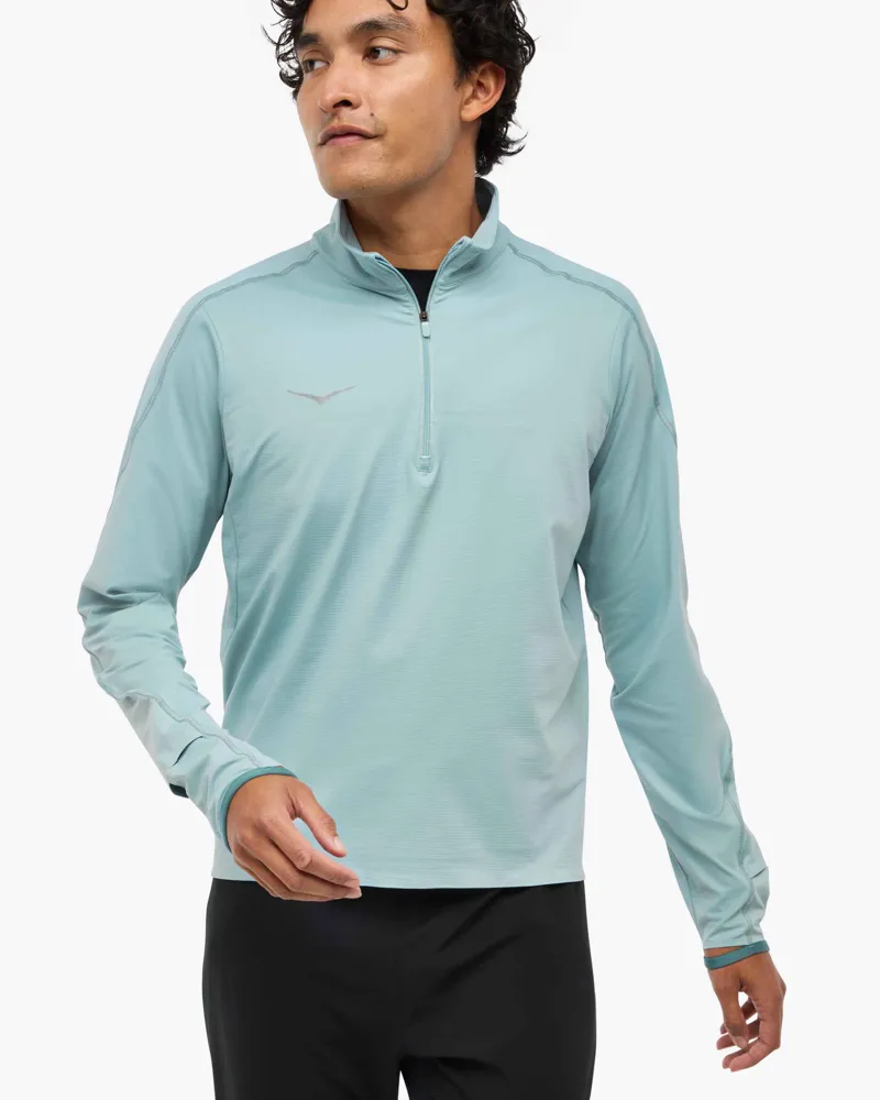 Hoka Men's Glidetech Quarter Zip in Druzy-1