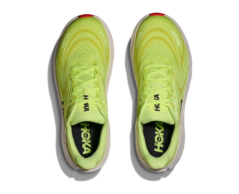 Hoka Men's Arahi 8 in Neon Yuzu/Neon Flame-6