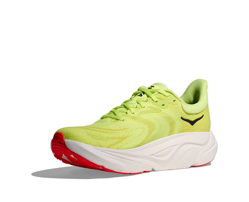 Hoka Men's Arahi 8 in Neon Yuzu/Neon Flame-4