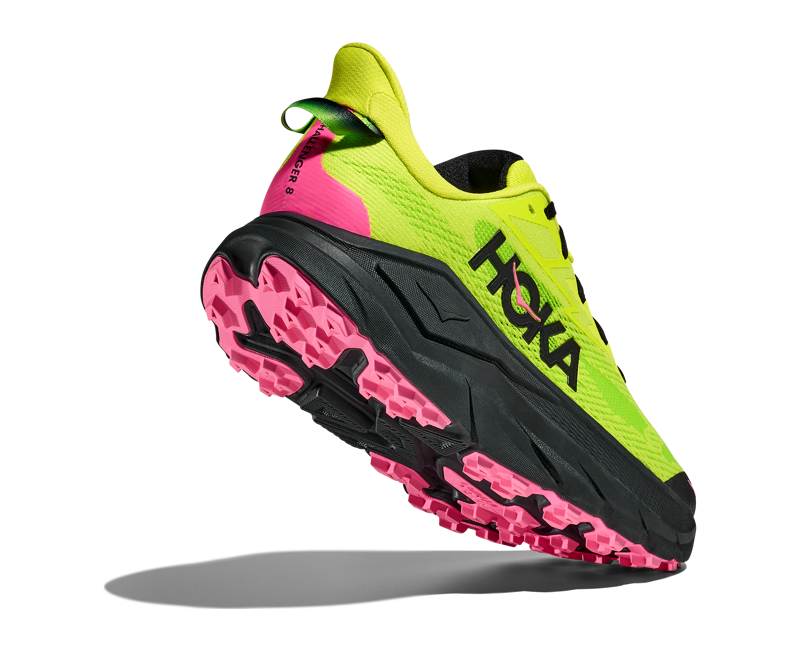 Hoka Men's Challenger 8 in Neon Hoka Citrus/Black-2