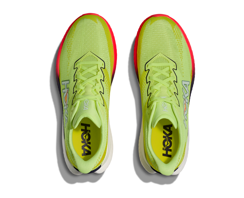 Hoka Men's Mach X 3 in Neon Yuzu/Squid Ink-6