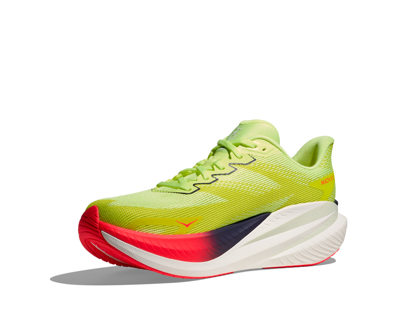 Hoka Men's Mach X 3 in Neon Yuzu/Squid Ink-4