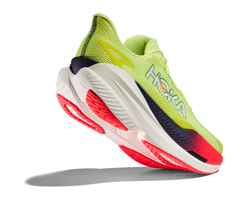 Hoka Men's Mach X 3 in Neon Yuzu/Squid Ink-2