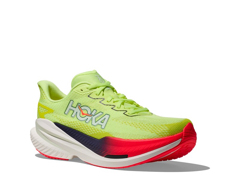 Hoka Men's Mach X 3 in Neon Yuzu/Squid Ink-3
