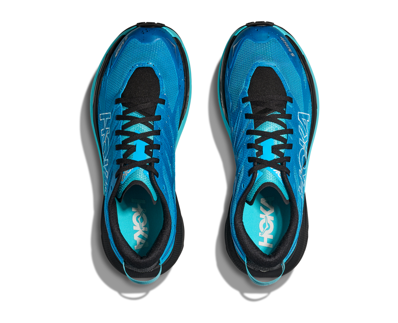 Hoka Men's Mafate 5 in Skyward Blue/Black-5