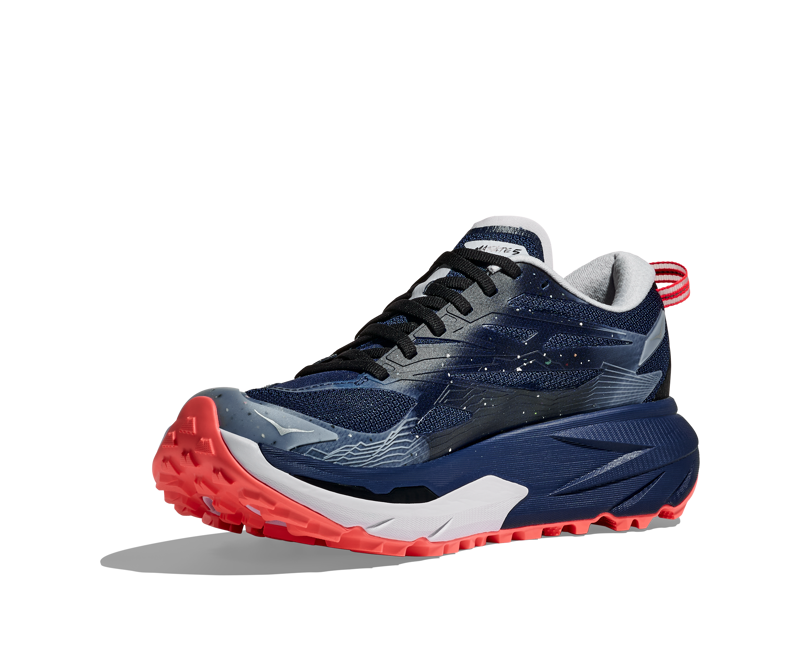 Hoka Women's Mafate 5 in Midnight Blue/Starlight Glow-4