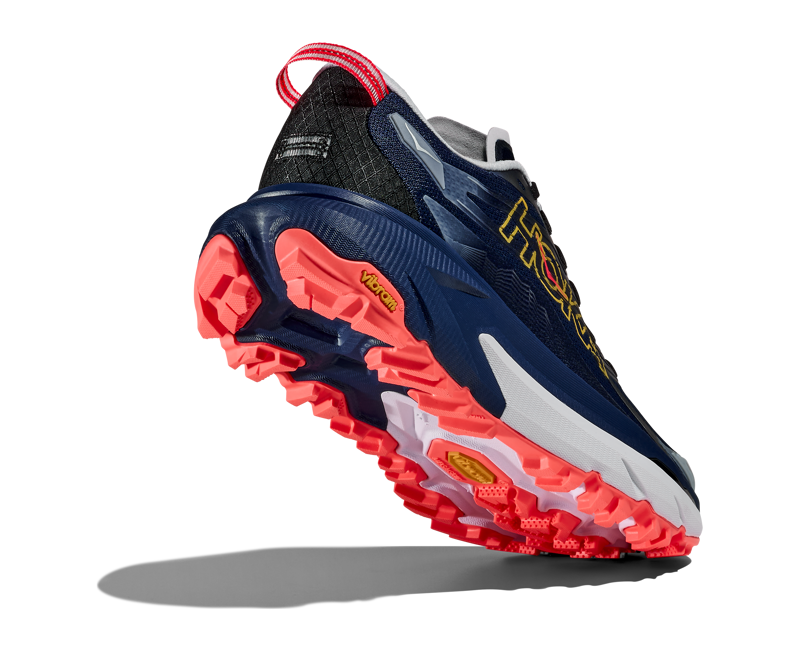 Hoka Women's Mafate 5 in Midnight Blue/Starlight Glow-2