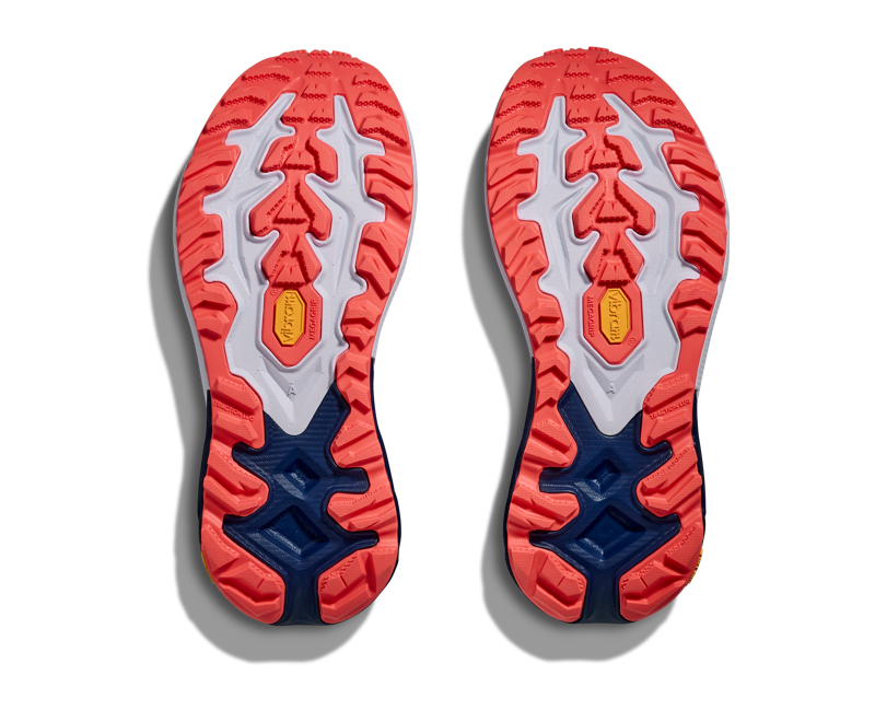 Hoka Women's Mafate 5 in Midnight Blue/Starlight Glow-7