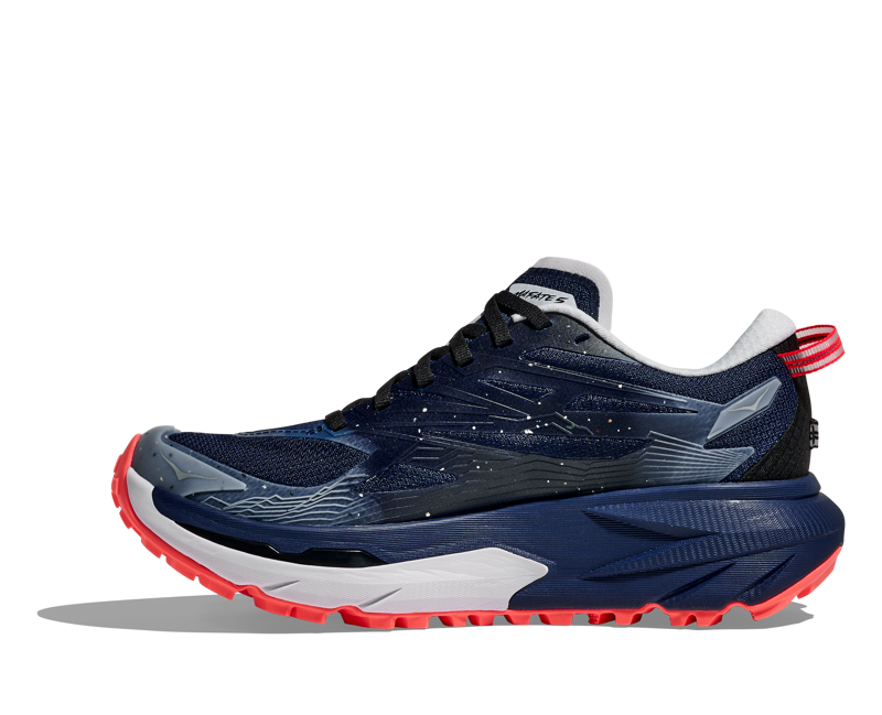 Hoka Women's Mafate 5 in Midnight Blue/Starlight Glow-1