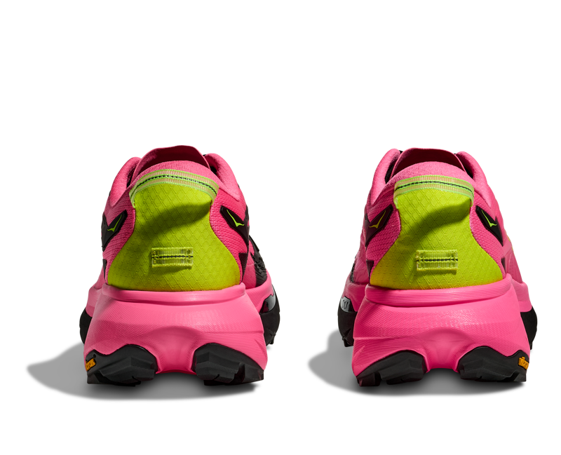 Hoka Women's Mafate 5 in Neon Rose/Black-4