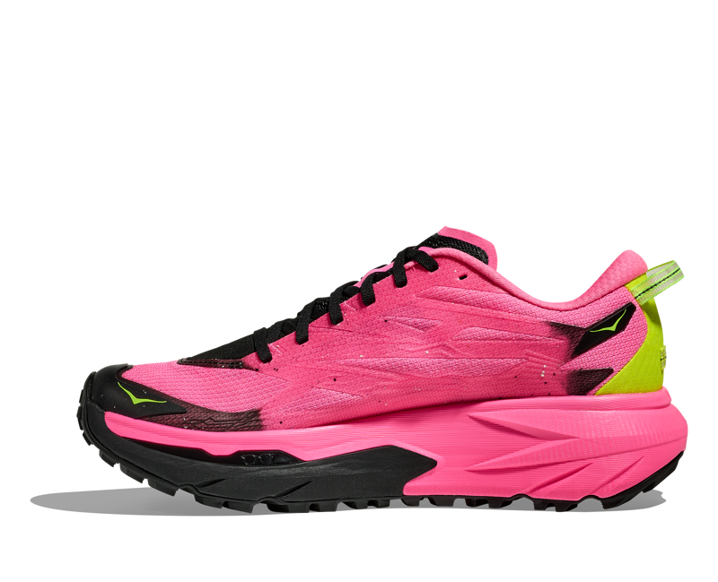 Hoka Women's Mafate 5 in Neon Rose/Black-1