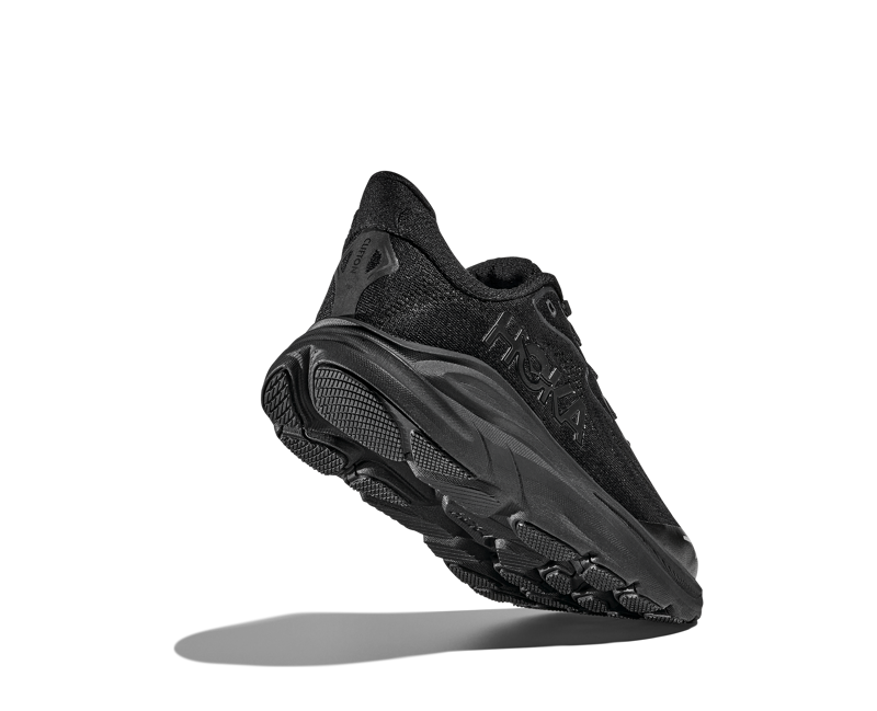 Hoka Youth's Clifton 10 Big Kids in Black/Black-5