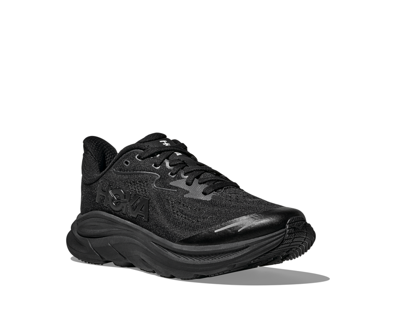 Hoka Youth's Clifton 10 Big Kids in Black/Black-3