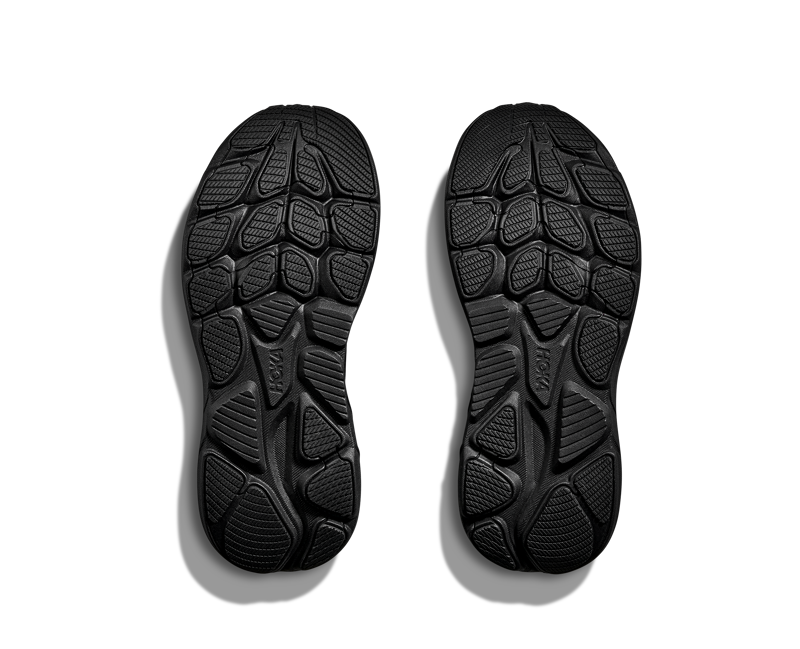 Hoka Youth's Clifton 10 Big Kids in Black/Black-2