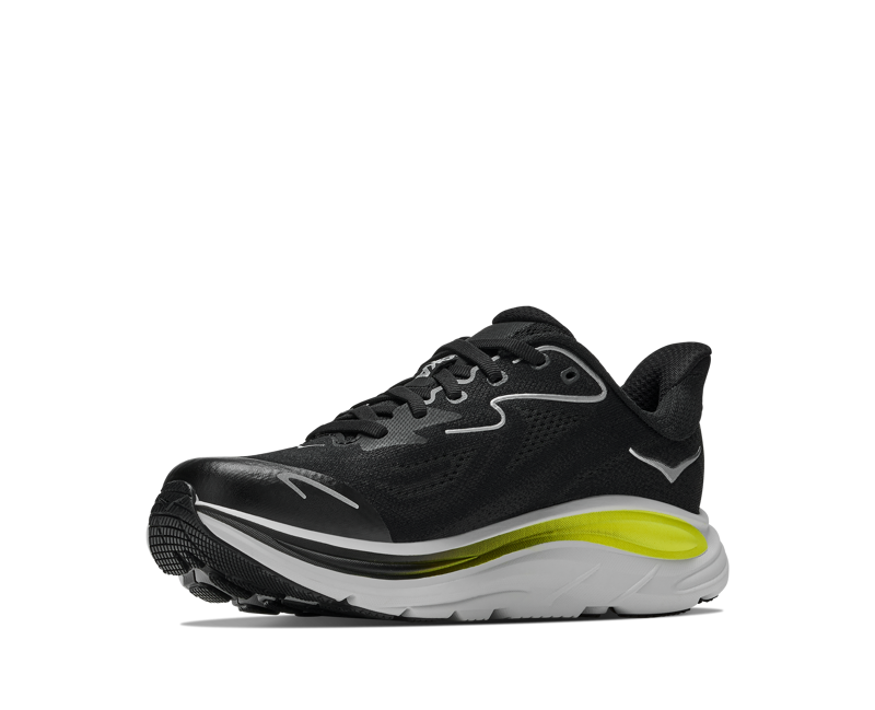 Hoka Youth's Clifton 10 Big Kids in Black/Cosmic Grey-4