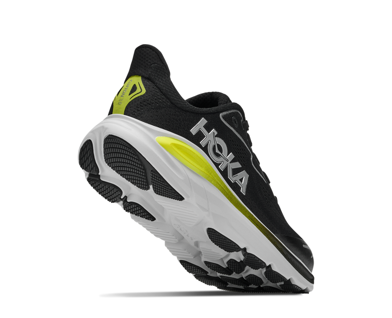 Hoka Youth's Clifton 10 Big Kids in Black/Cosmic Grey-2