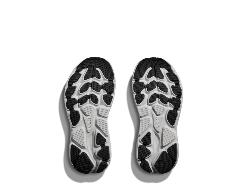 Hoka Kid's Clifton 10 Little Kids in Black/White-6