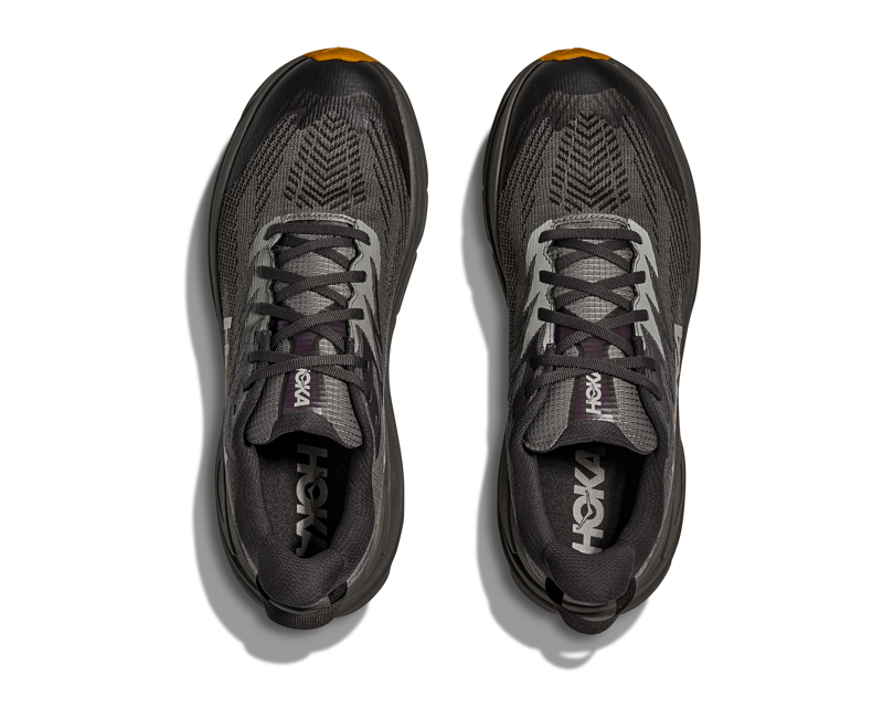 Hoka Men's Challenger 8 GTX in Asphalt Grey/Varsity Yellow-1