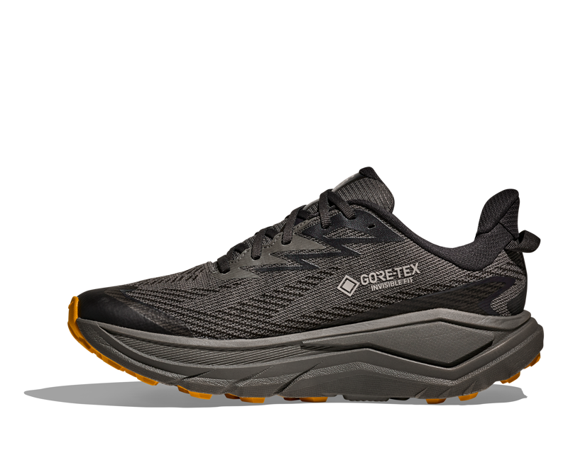 Hoka Men's Challenger 8 GTX in Asphalt Grey/Varsity Yellow-7