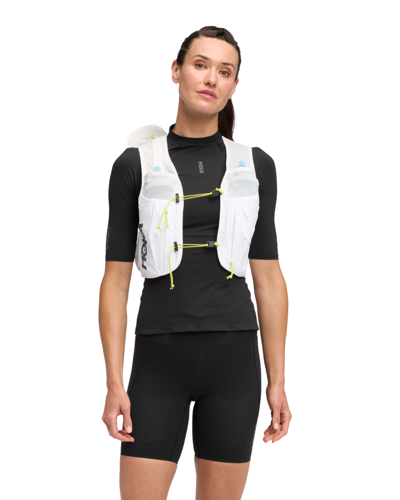 Hoka Trail Run Vest 10L in White-2