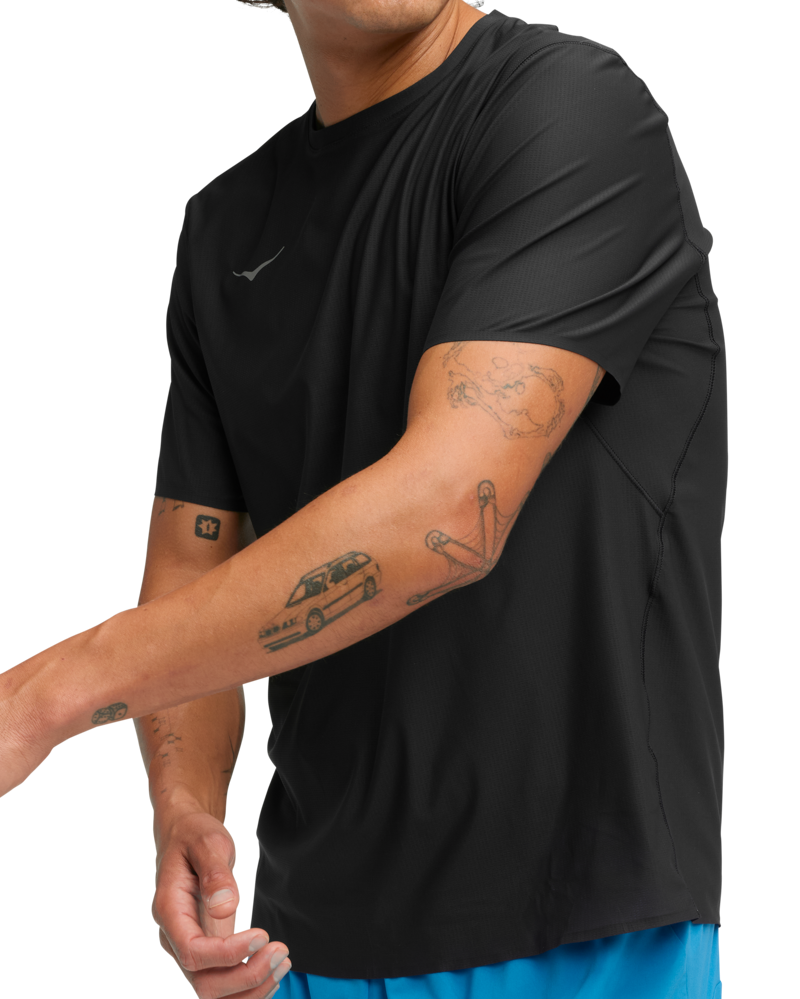 Hoka Men's Airolite 2.0 Tee in Black-2