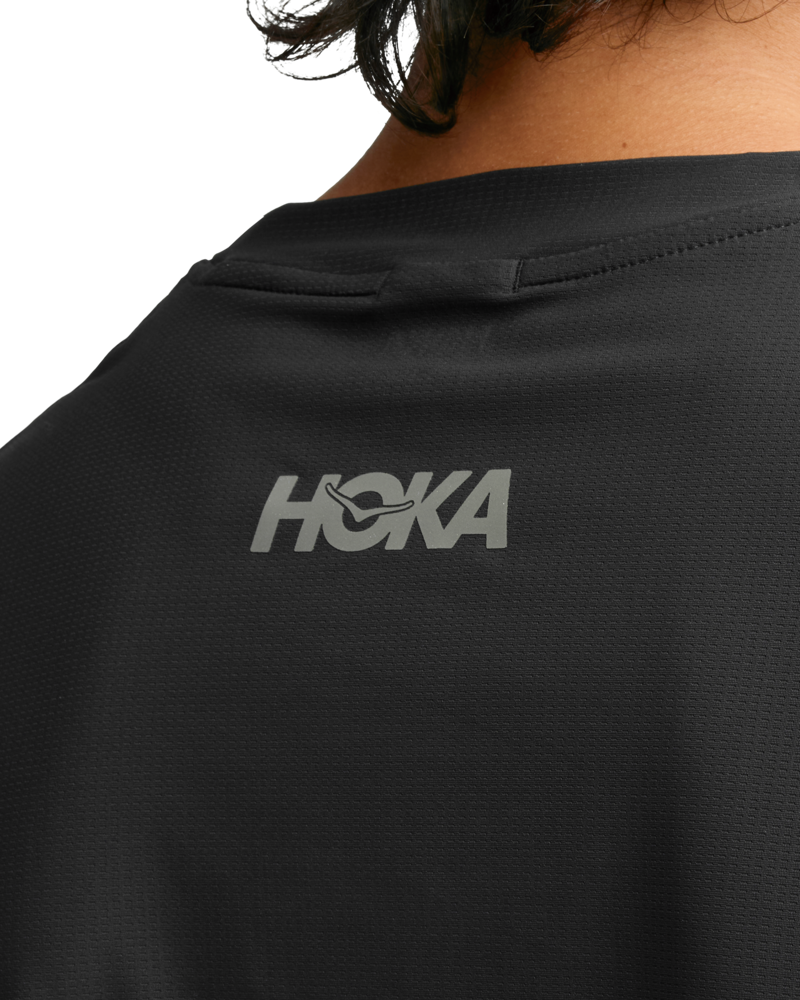 Hoka Men's Airolite 2.0 Tee in Black-4