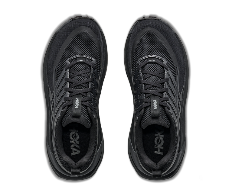 Hoka Men's Stinson 8 in Black/Outer Orbit-5