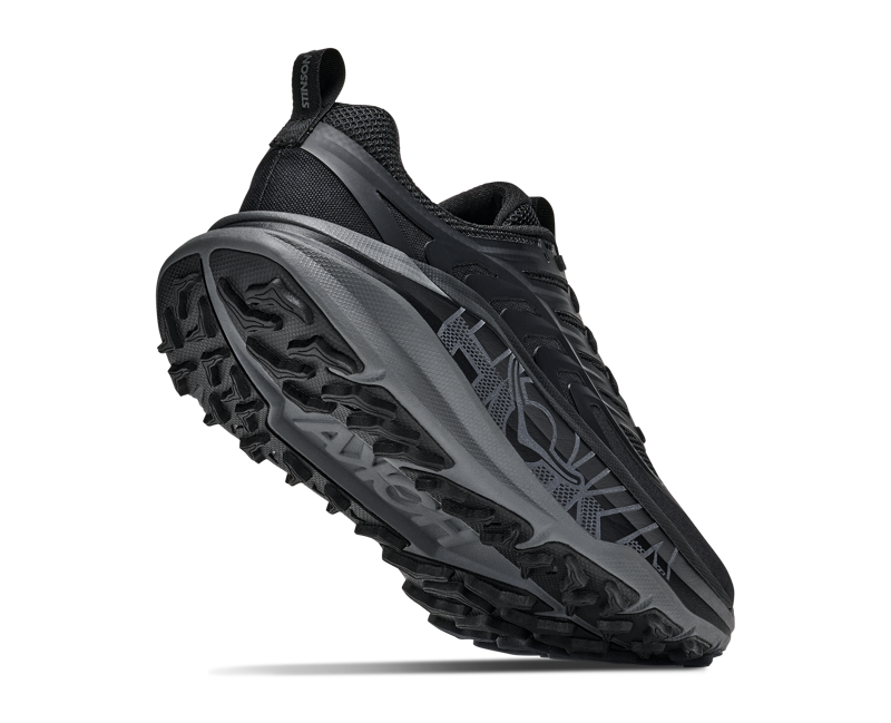 Hoka Men's Stinson 8 in Black/Outer Orbit-2