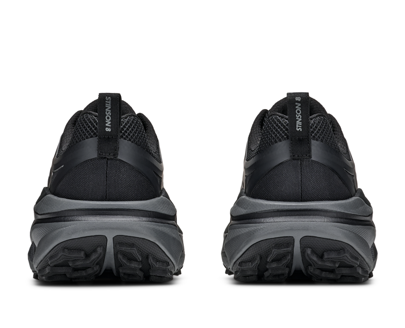 Hoka Men's Stinson 8 in Black/Outer Orbit-7