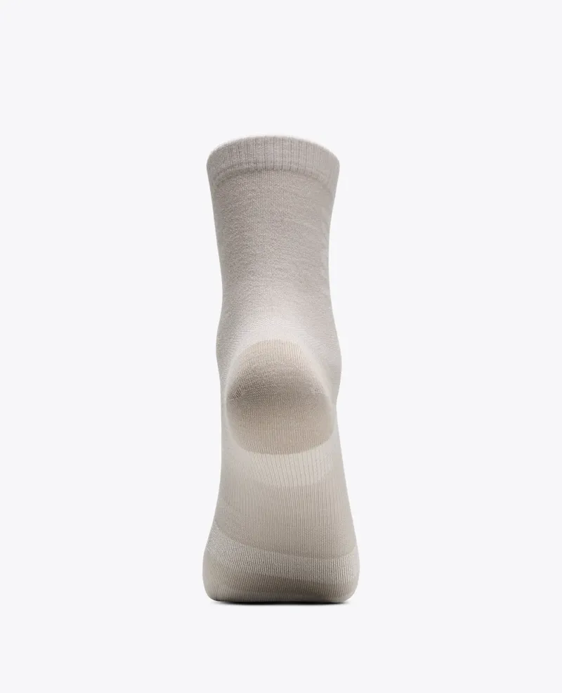 Hoka Merino Crew Sock in River Rock Grey-4