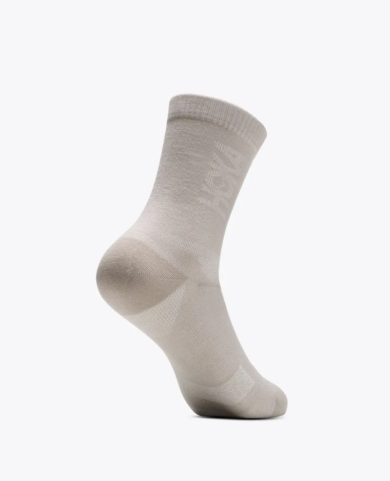 Hoka Merino Crew Sock in River Rock Grey-5