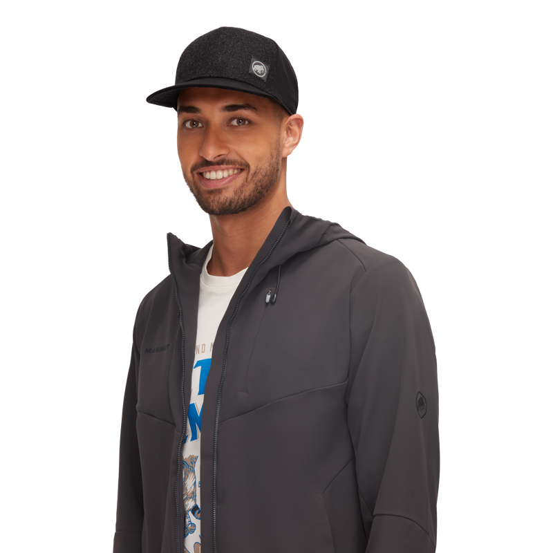 Mammut Alnasca Cap in Black/Phantom-2
