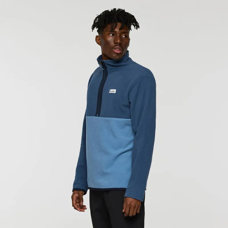 Cotopaxi Men's Amado Fleece Pullover in Deep Sea and Fjord-4