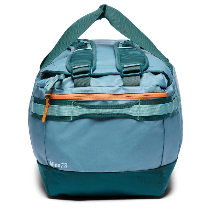 Cotopaxi Allpa Getaway 70L Duffel in Blue Spruce/Abyss-2