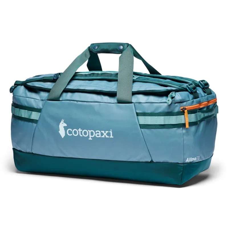 Cotopaxi Allpa Getaway 70L Duffel in Blue Spruce/Abyss