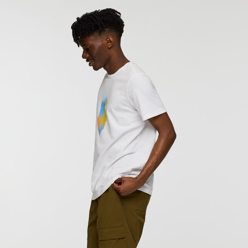 Cotopaxi Men's Bitmap Llama T-Shirt in White-3