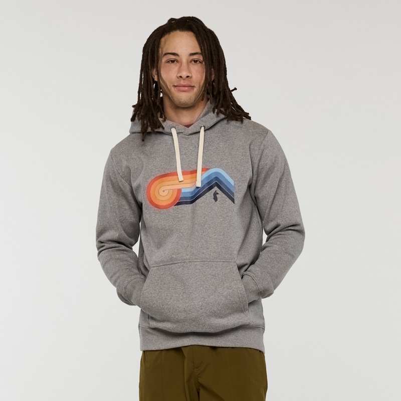 Cotopaxi Men's Melting Sunset Pullover Hoodie in Heather Grey-3