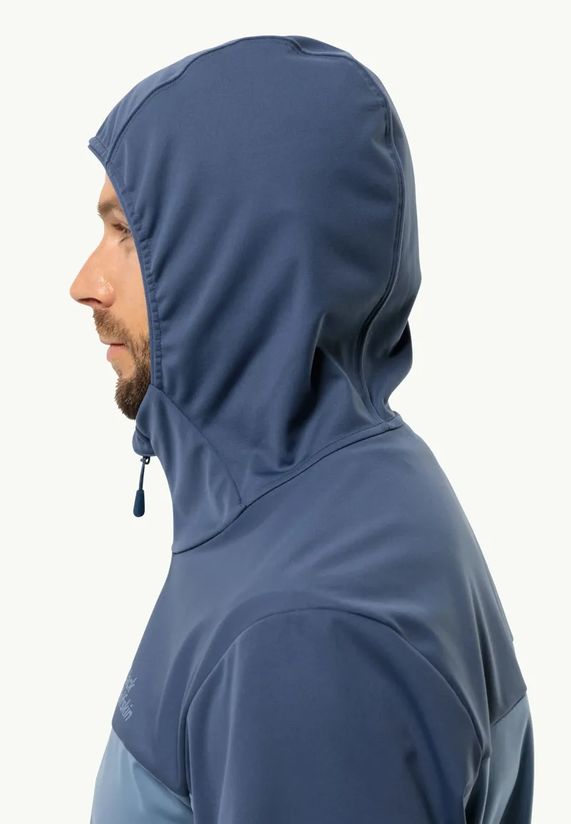 Jack Wolfskin Men's Feldberg Hoody in Elemental Blue-4
