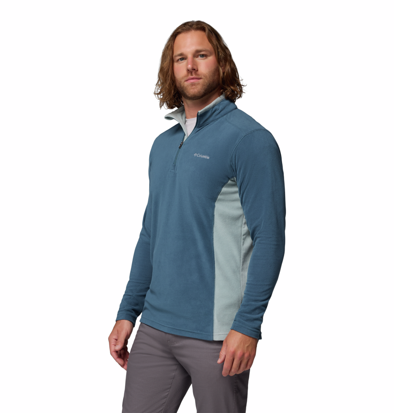 Columbia Men's Klamath Range II Half Zip Fleece in Everblue/Crushed Blue-1